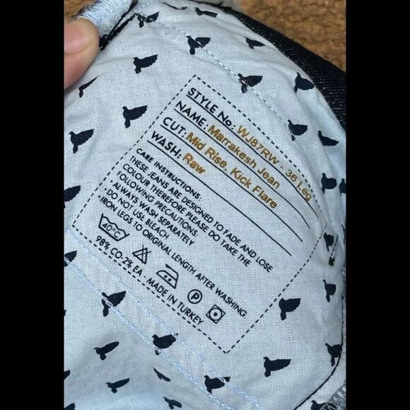 M.i.h Jeans Women's Blue Marrakesh High-rise Kick-flare Jeans 27 - Picture 14 of 15